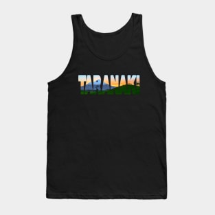 TARANAKI Sunset with Mt Taranaki Tank Top
